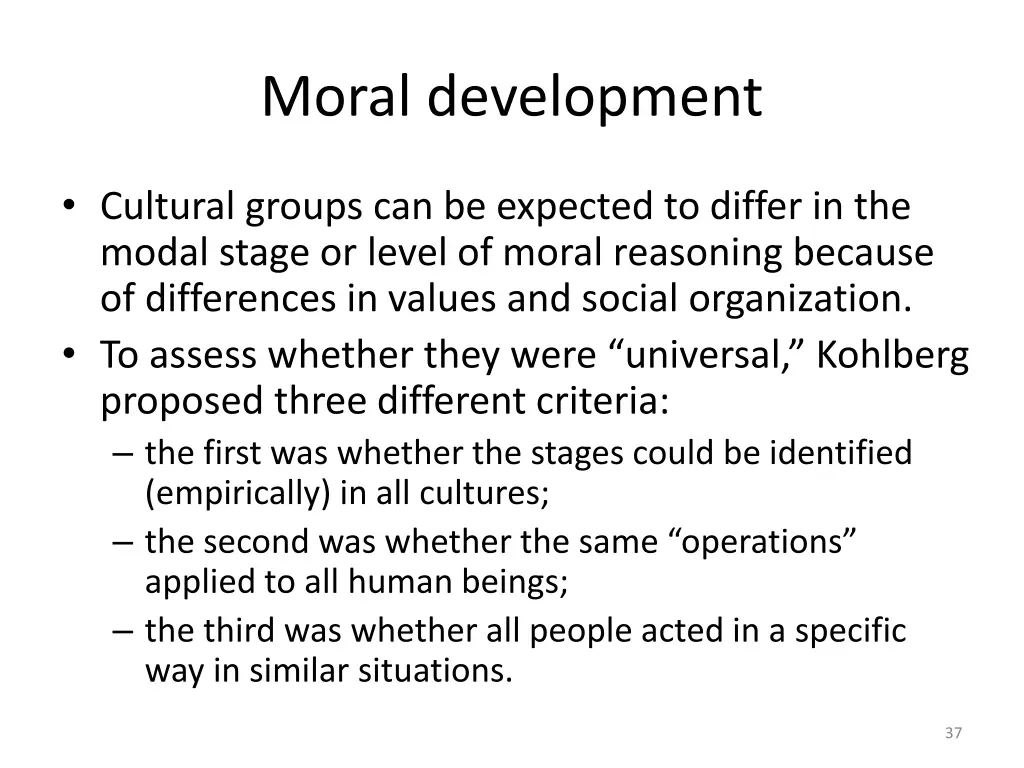 moral development 3