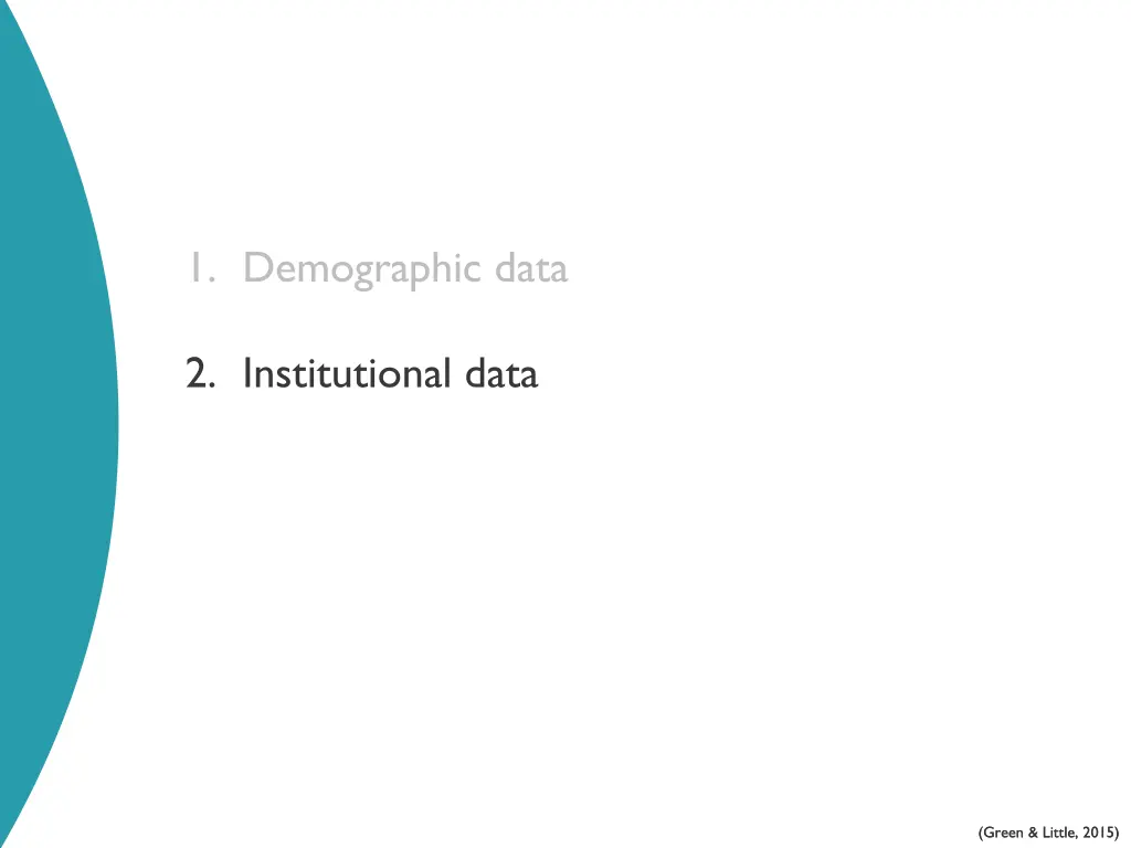 1 demographic data 2