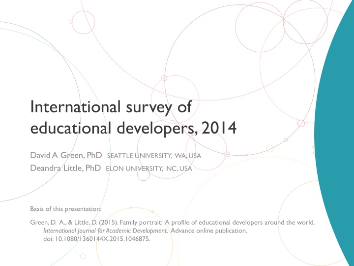 international survey of educational developers