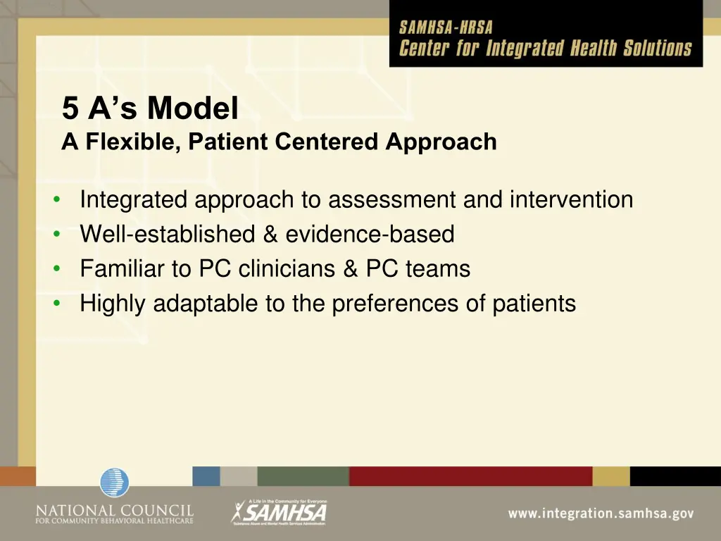 5 a s model a flexible patient centered approach