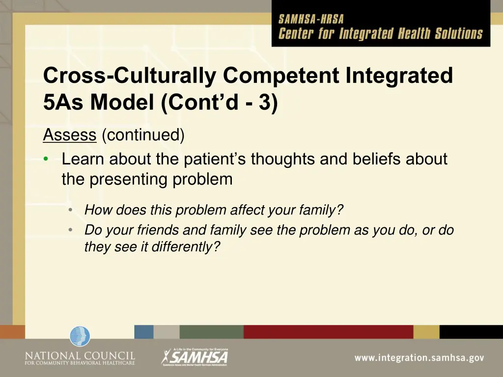 cross culturally competent integrated 5as model 3