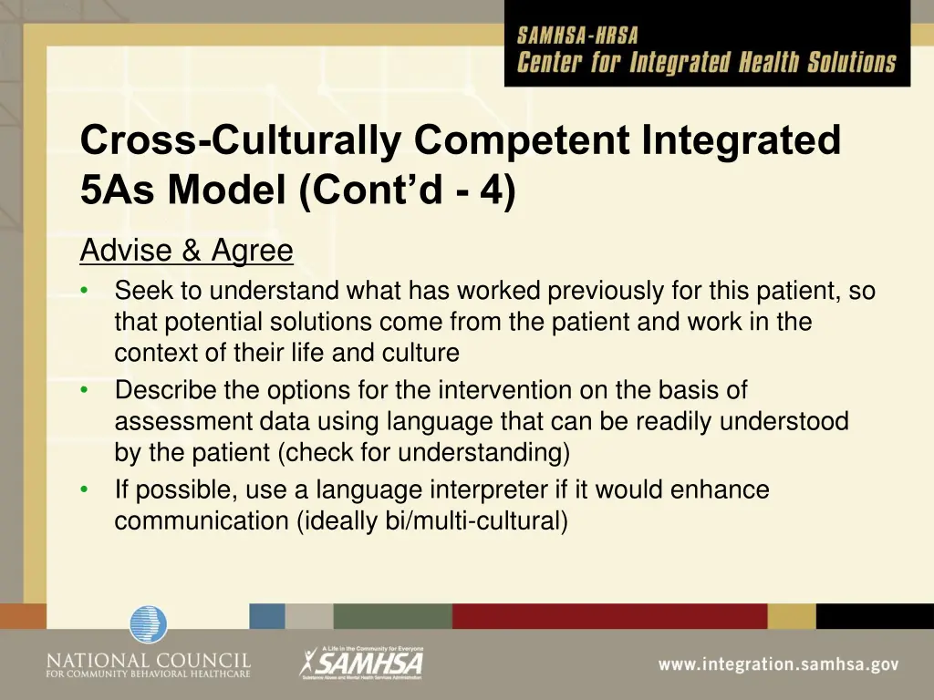 cross culturally competent integrated 5as model 4