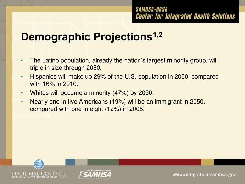 demographic projections 1 2