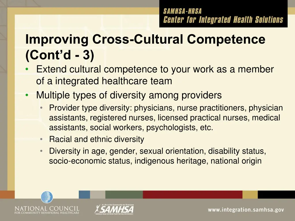 improving cross cultural competence cont