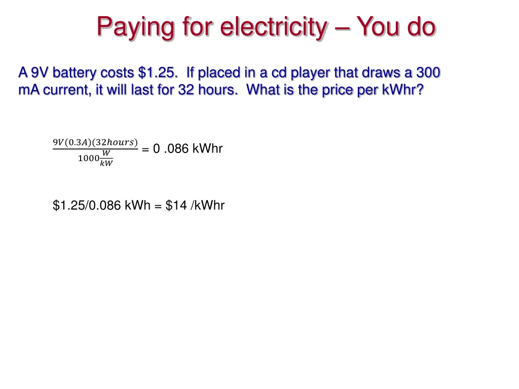 paying for electricity you do