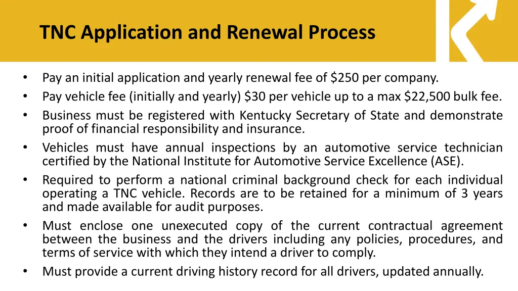 tnc application and renewal process