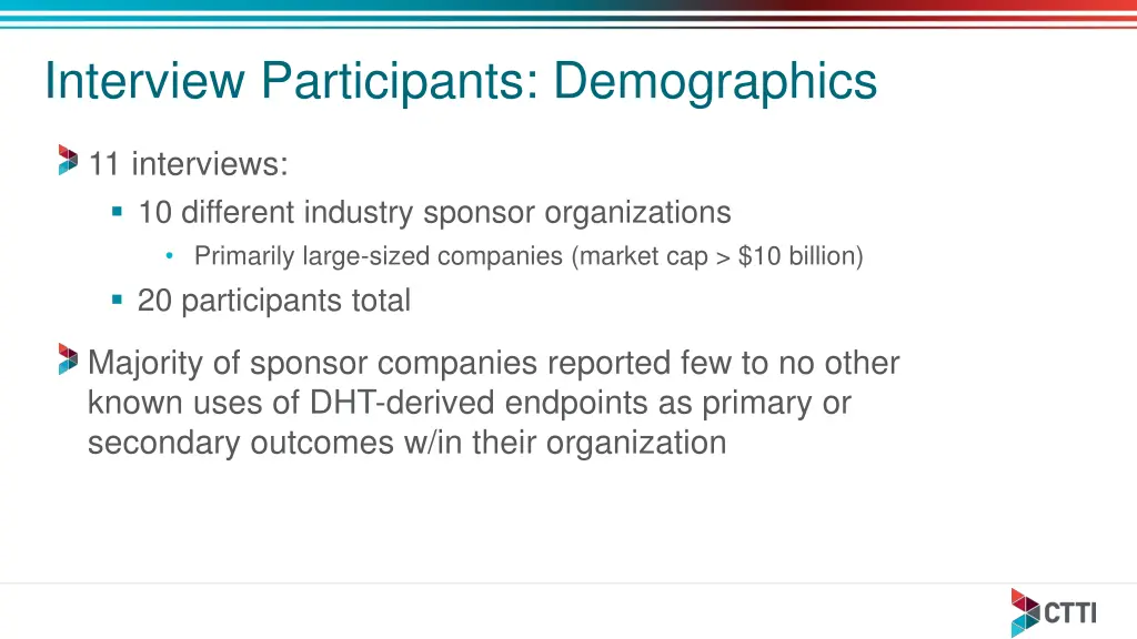 interview participants demographics