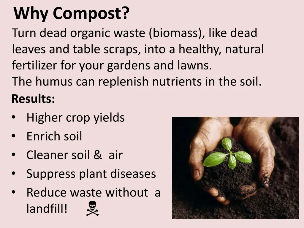 why compost turn dead organic waste biomass like