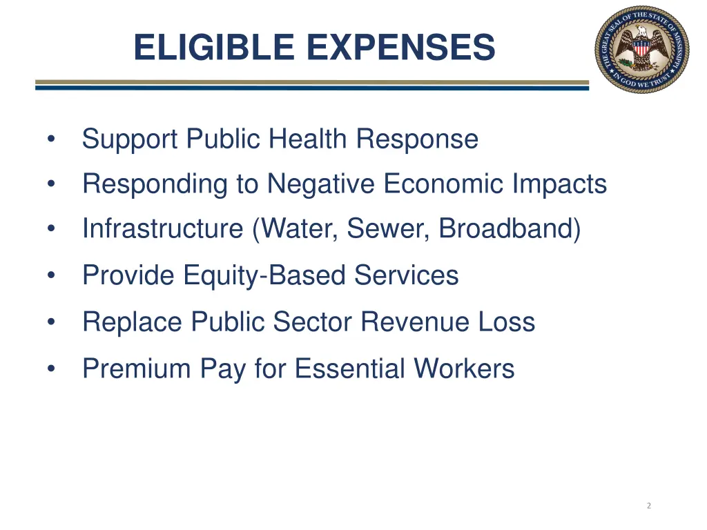 eligible expenses