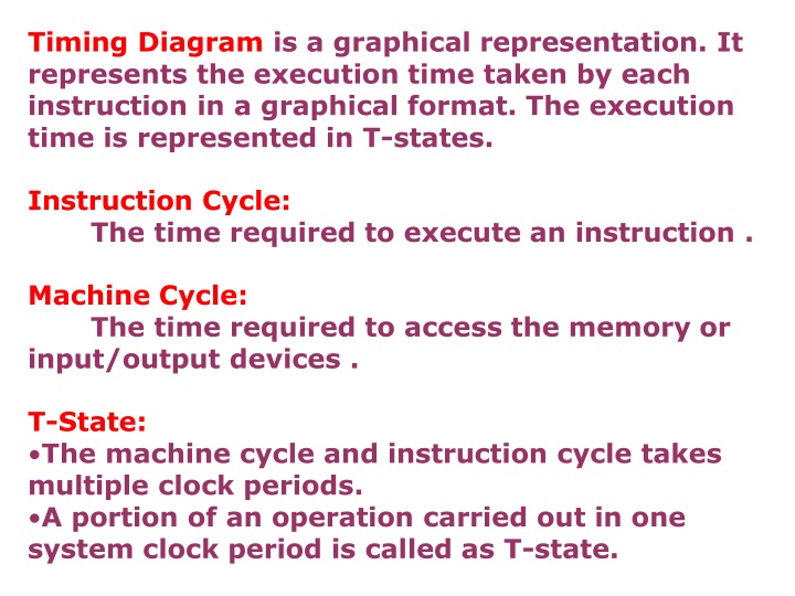 timing diagram is a graphical representation