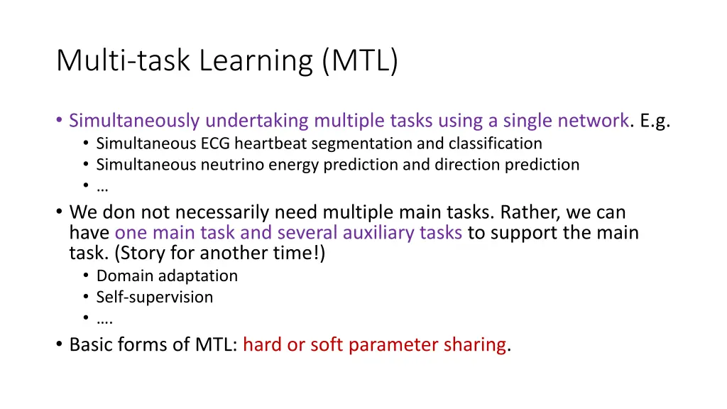 multi task learning mtl