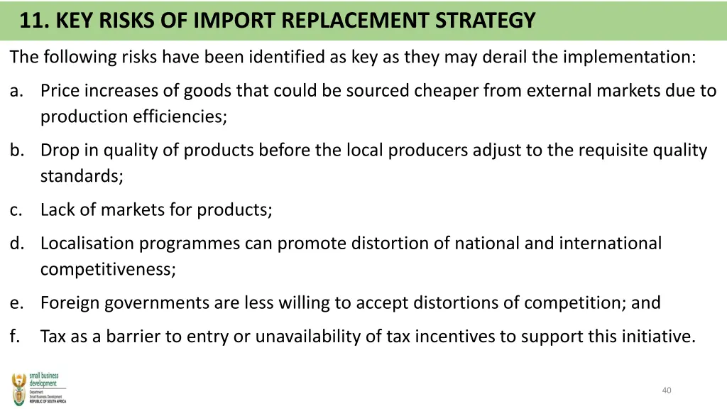 11 key risks of import replacement strategy