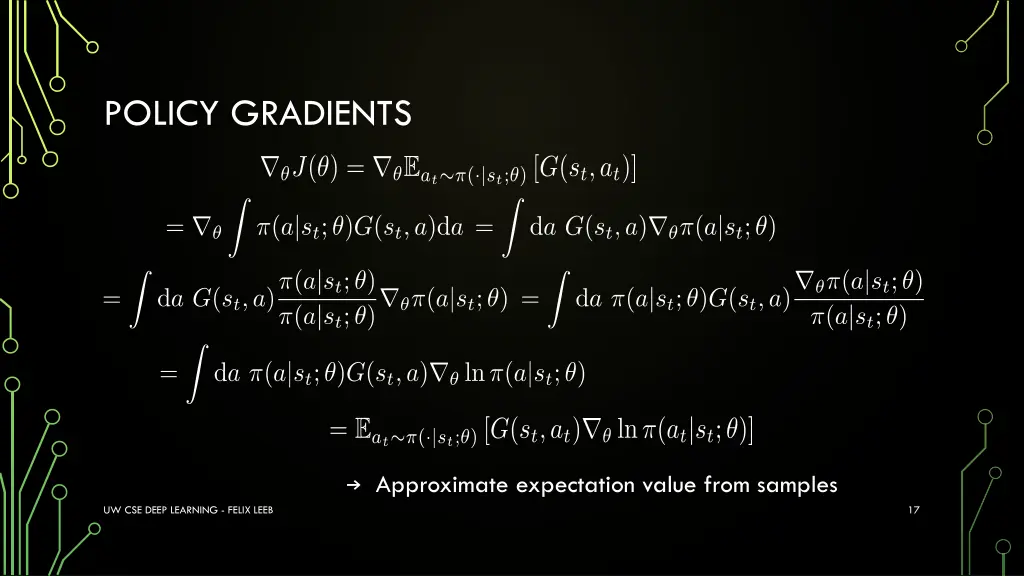 policy gradients 1