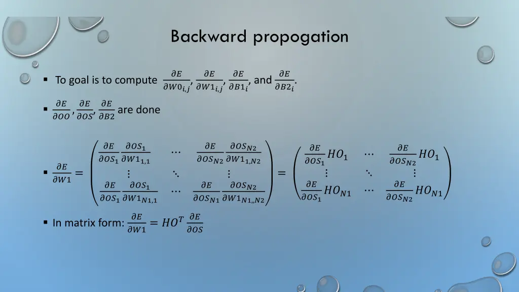 backward propogation 4