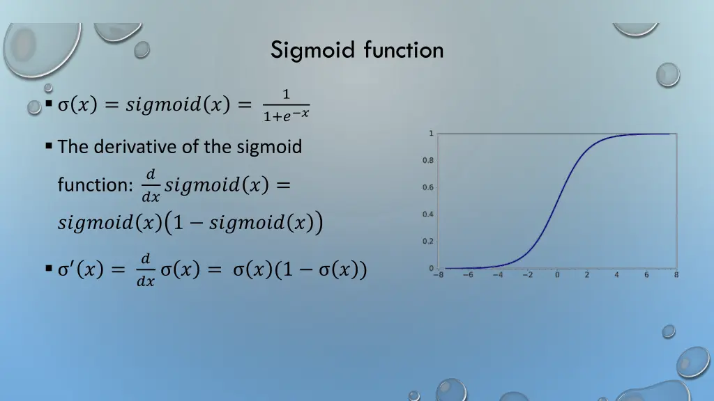 sigmoid function