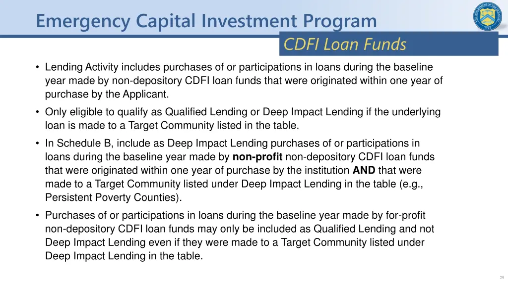 emergency capital investment program 28