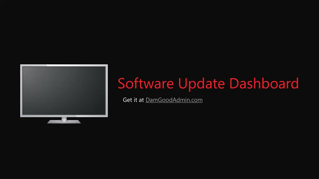 software update dashboard