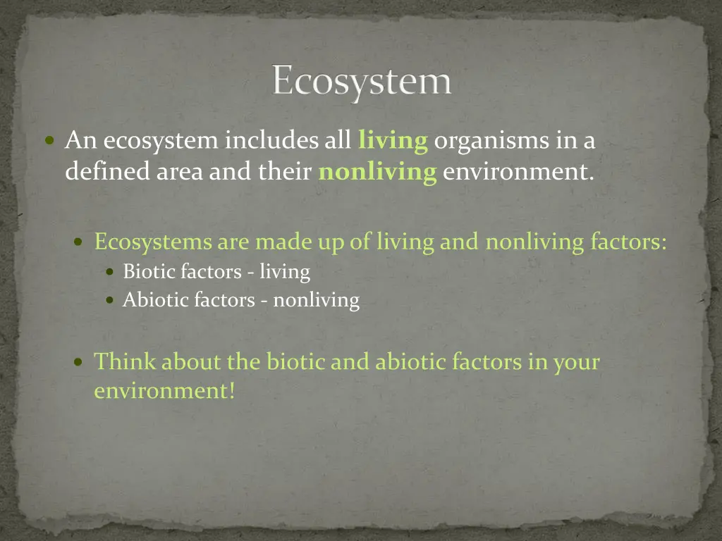 ecosystem