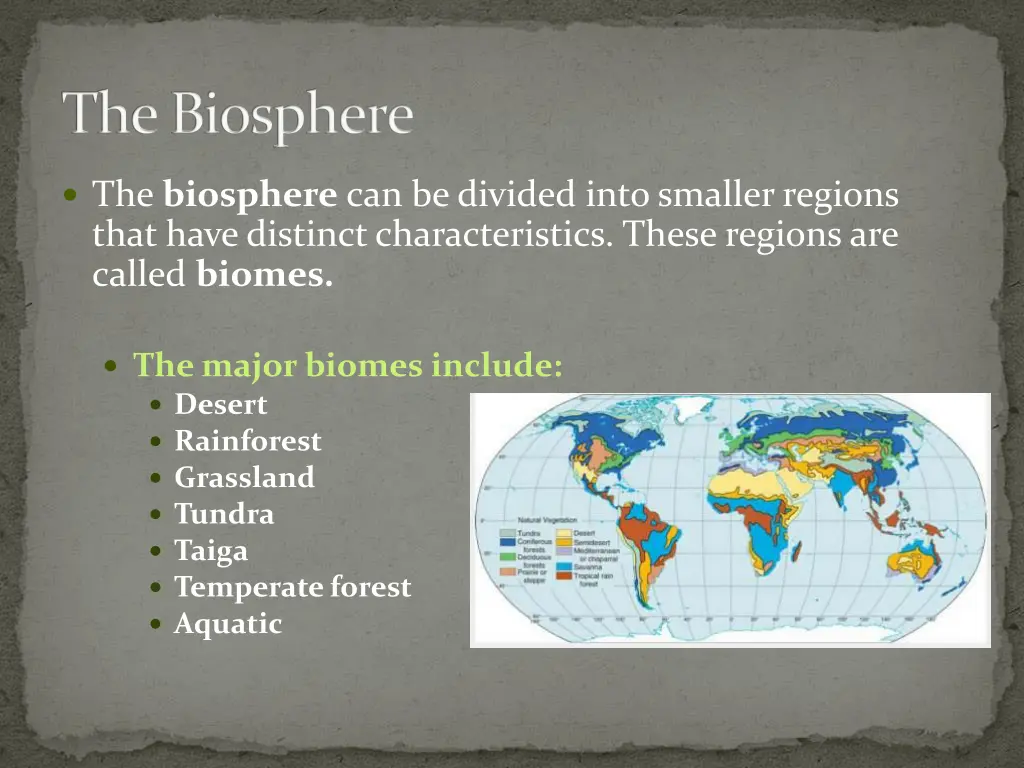 the biosphere