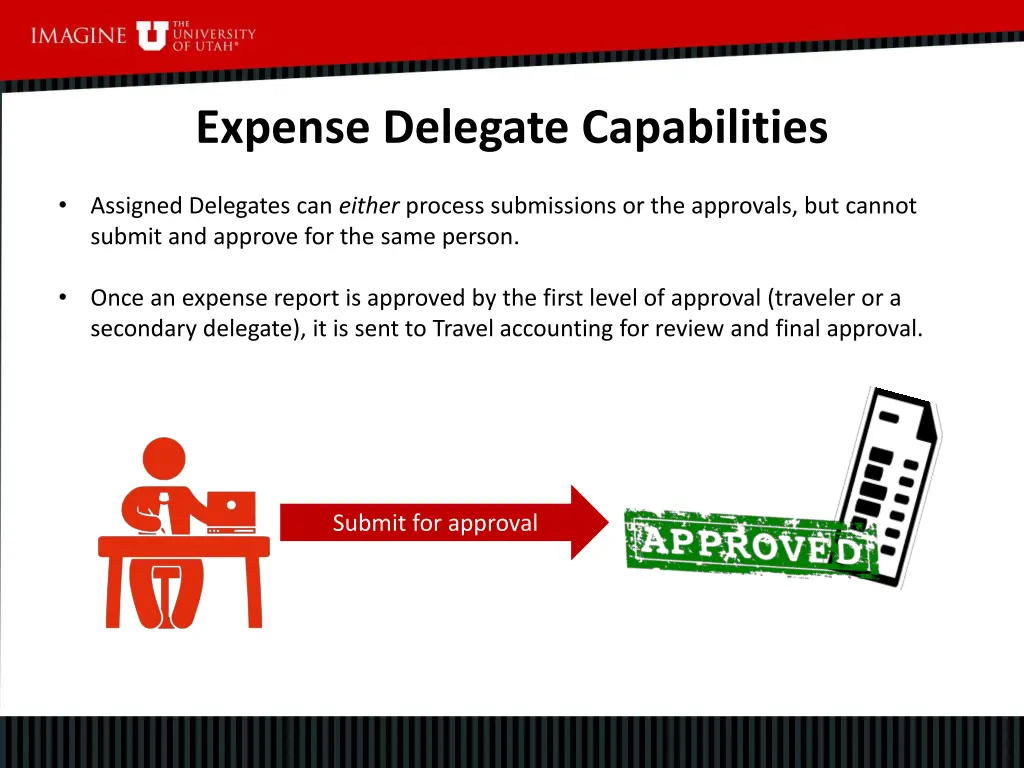 expense delegate capabilities