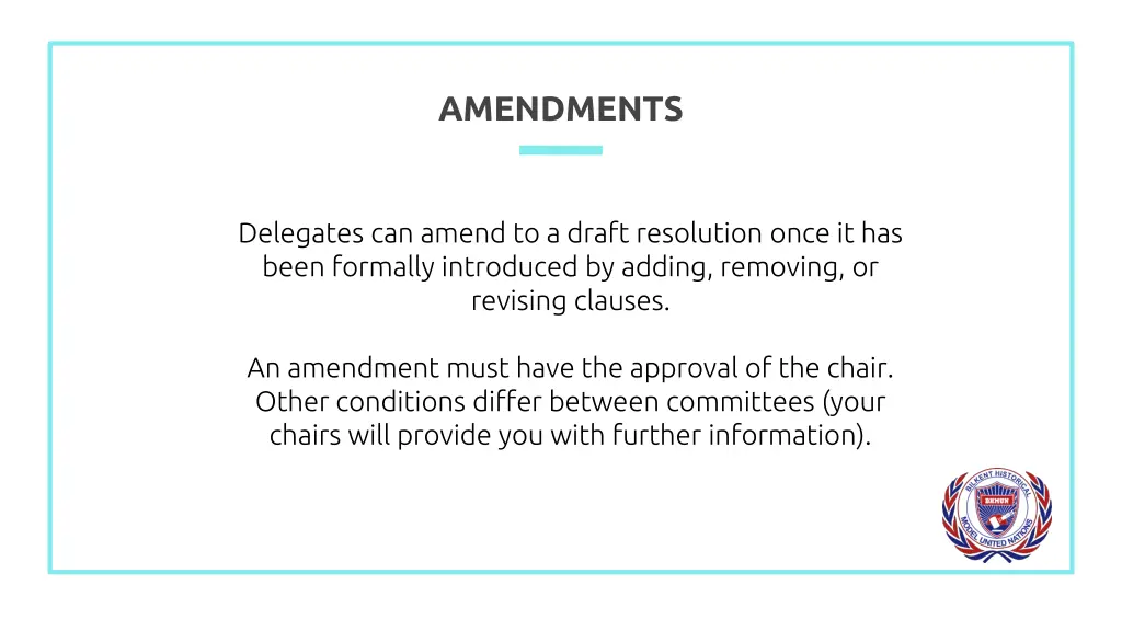 amendments