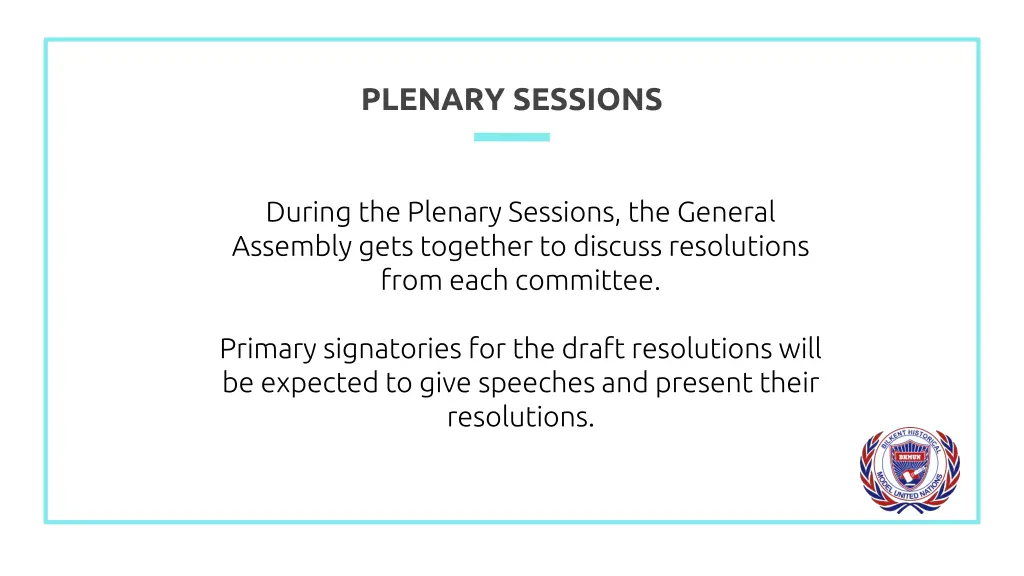 plenary sessions