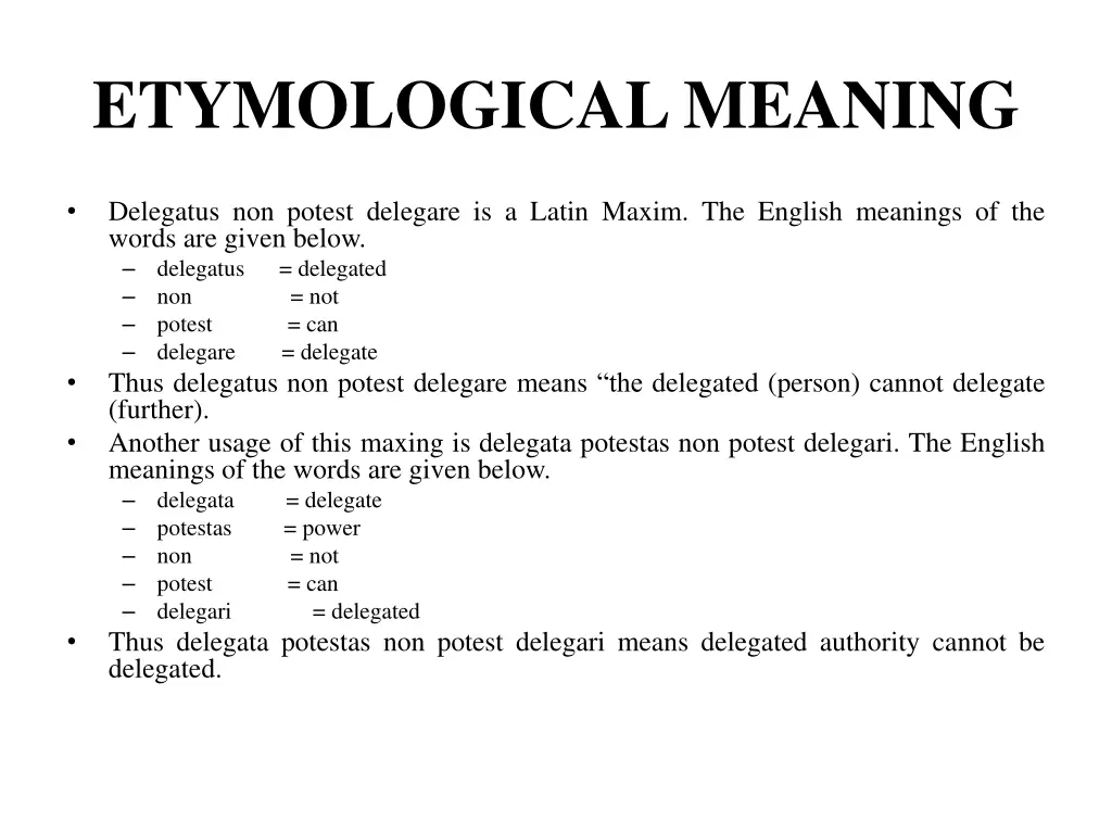 etymological meaning