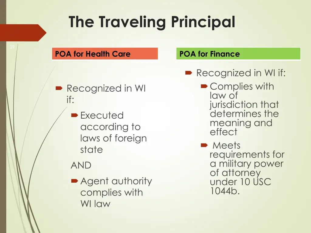 the traveling principal