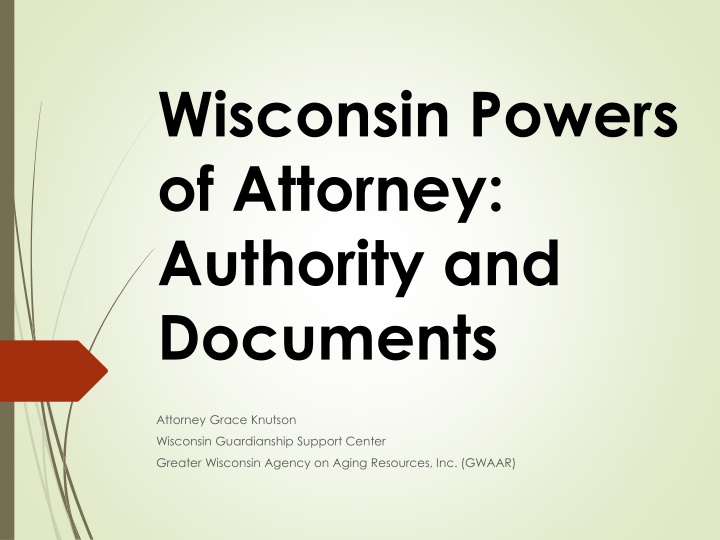 wisconsin powers of attorney authority