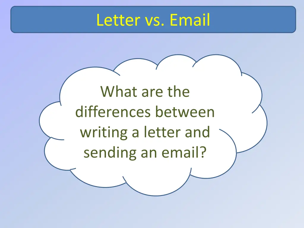 letter vs email