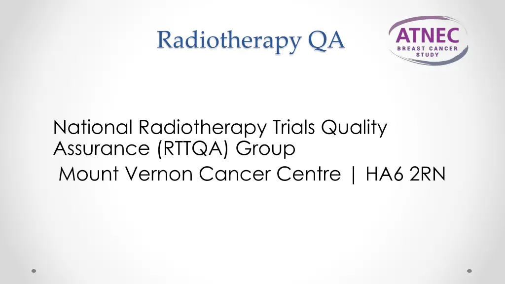 radiotherapy qa