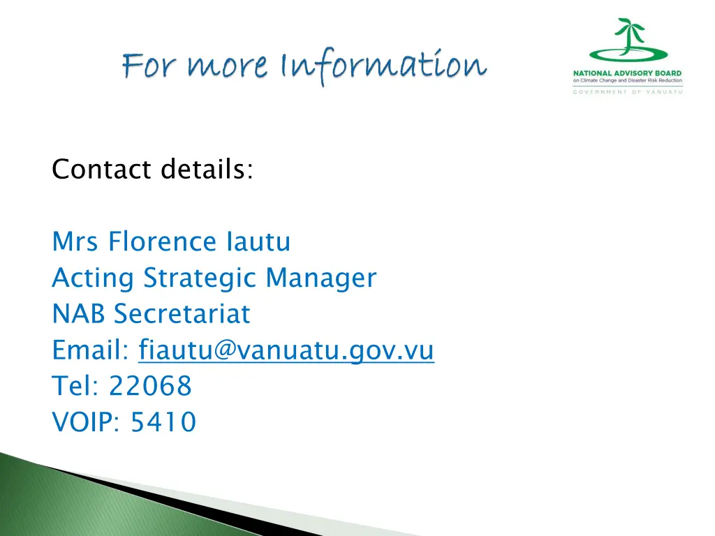 contact details