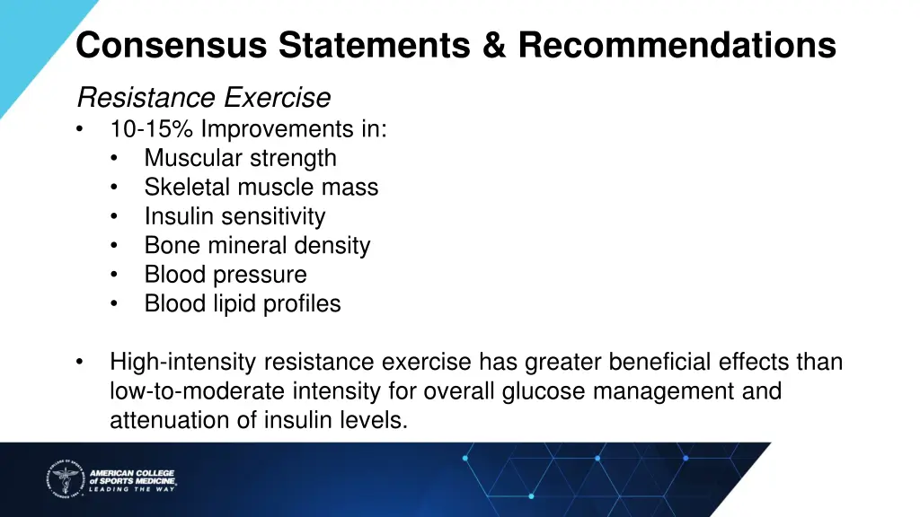 consensus statements recommendations 2