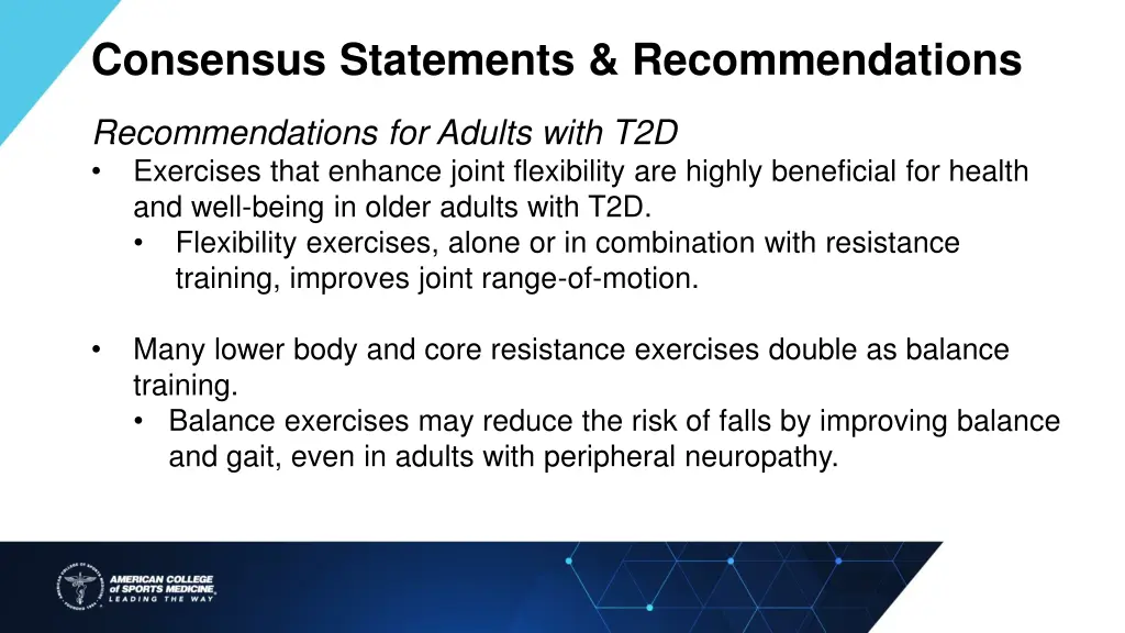 consensus statements recommendations 5