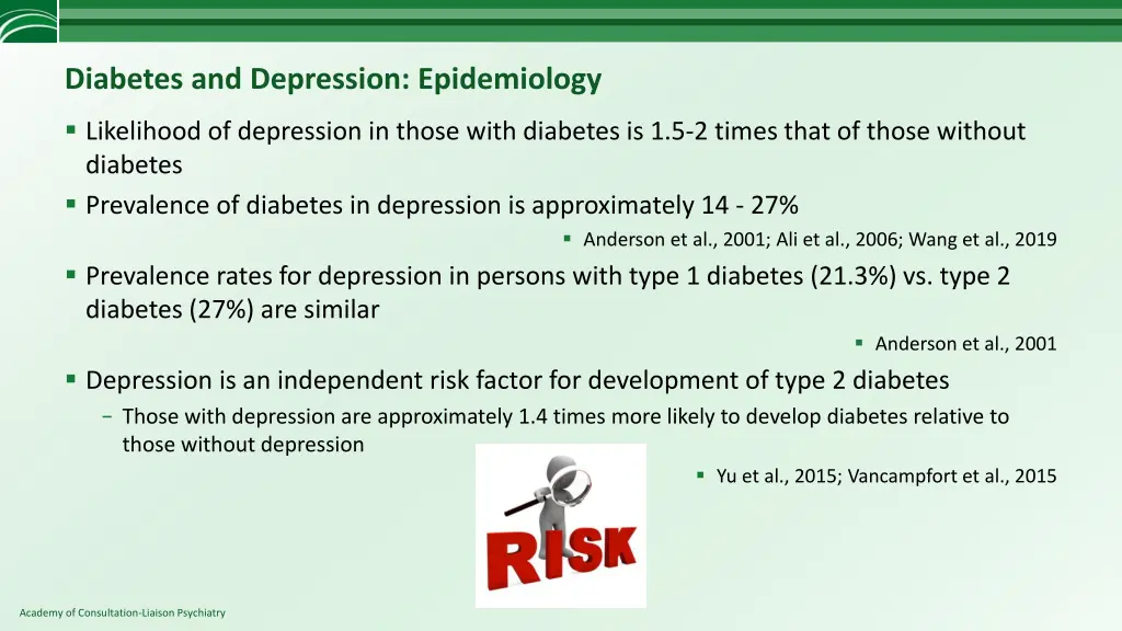 diabetes and depression epidemiology