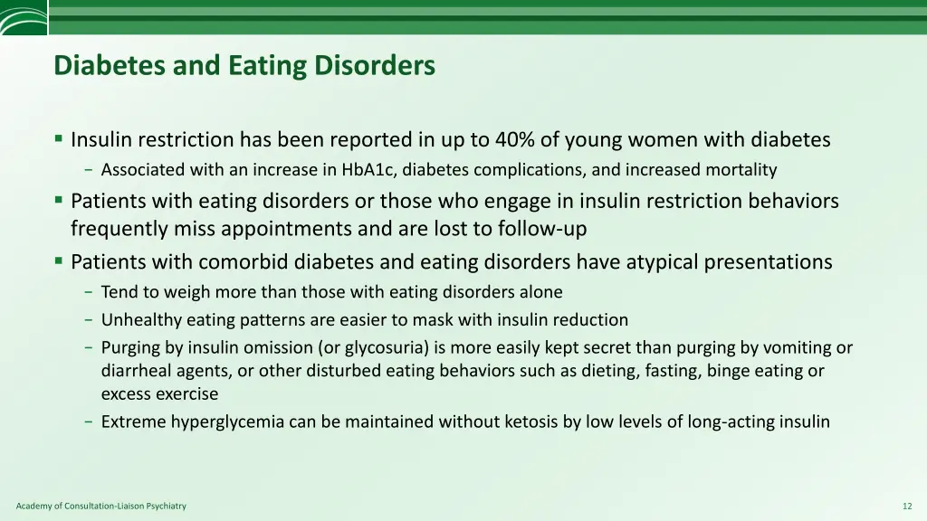 diabetes and eating disorders