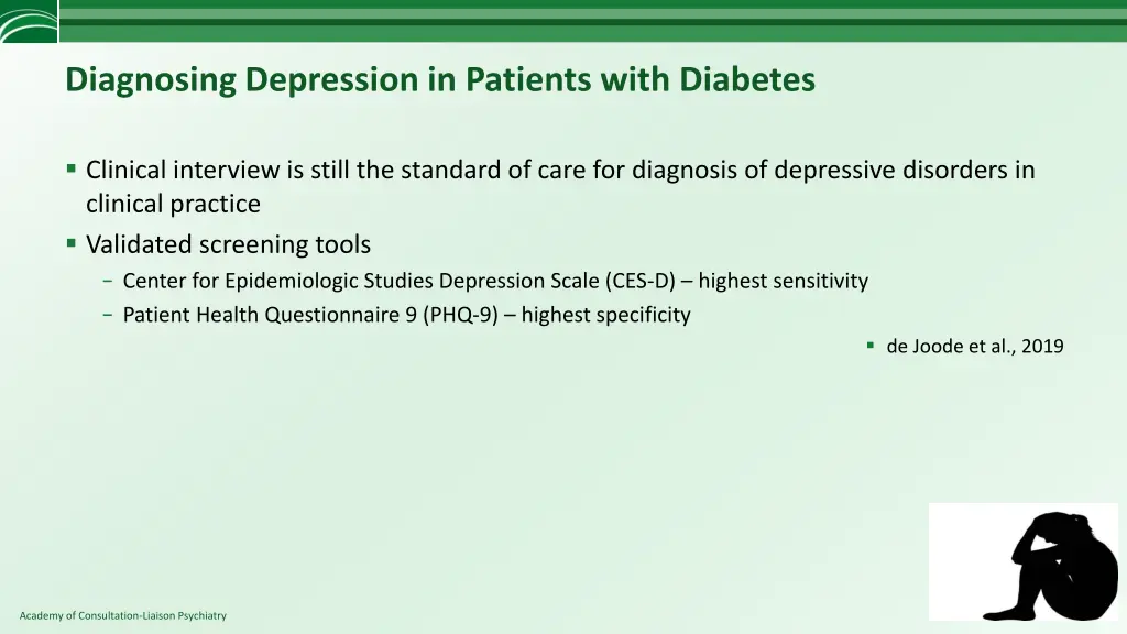 diagnosing depression in patients with diabetes