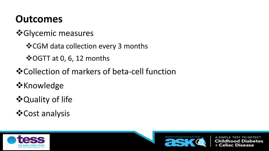 outcomes glycemic measures cgm data collection