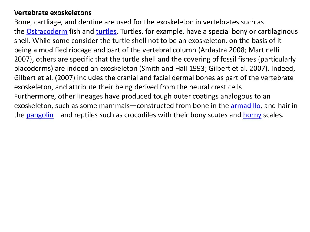 vertebrate exoskeletons bone cartliage