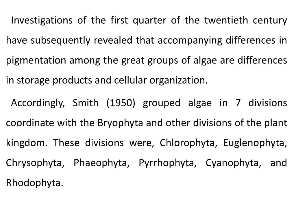 investigations of the first quarter