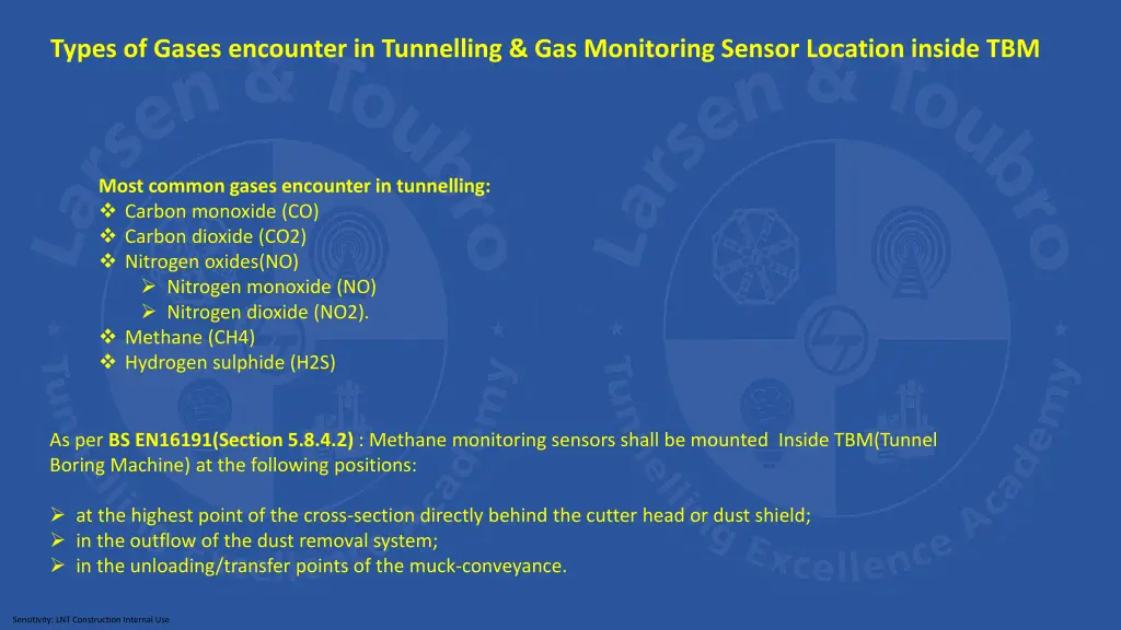 types of gases encounter in tunnelling 2