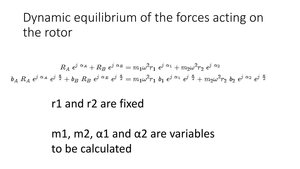 dynamic equilibrium of the forces acting