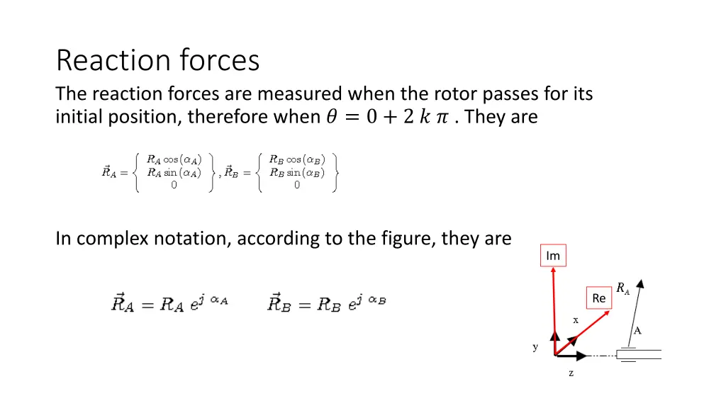 reaction forces the reaction forces are measured