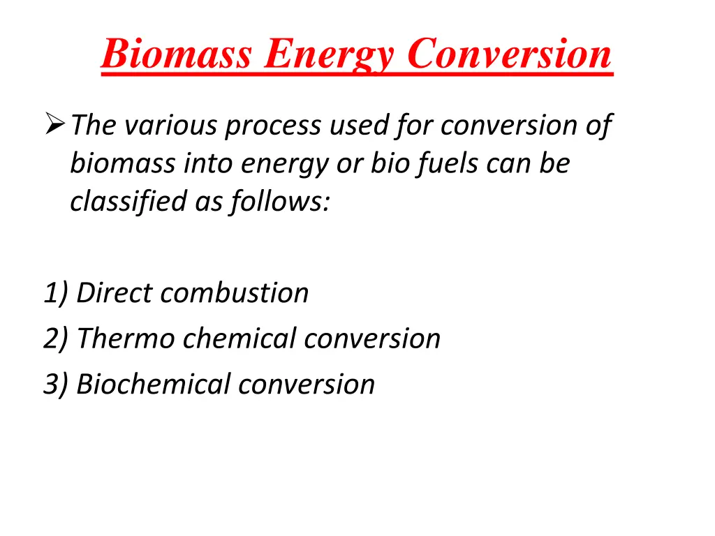 biomass energy conversion