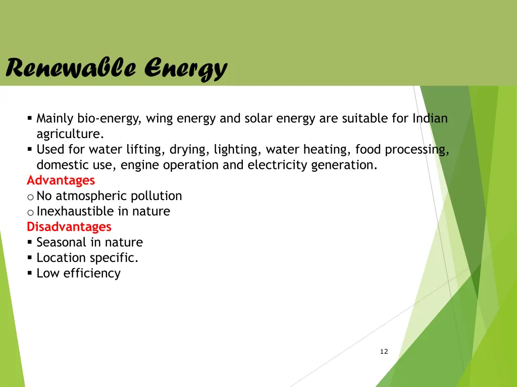 renewable energy