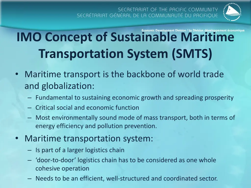 imo concept of sustainable maritime