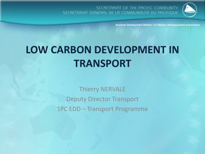 low carbon development in transport