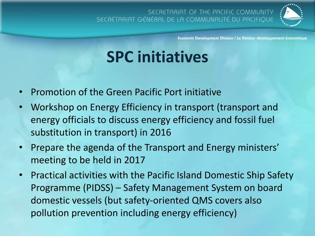 spc initiatives