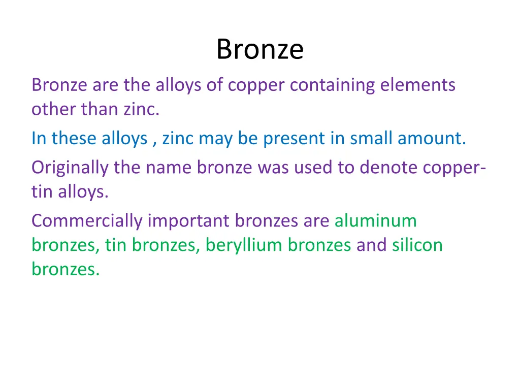 bronze