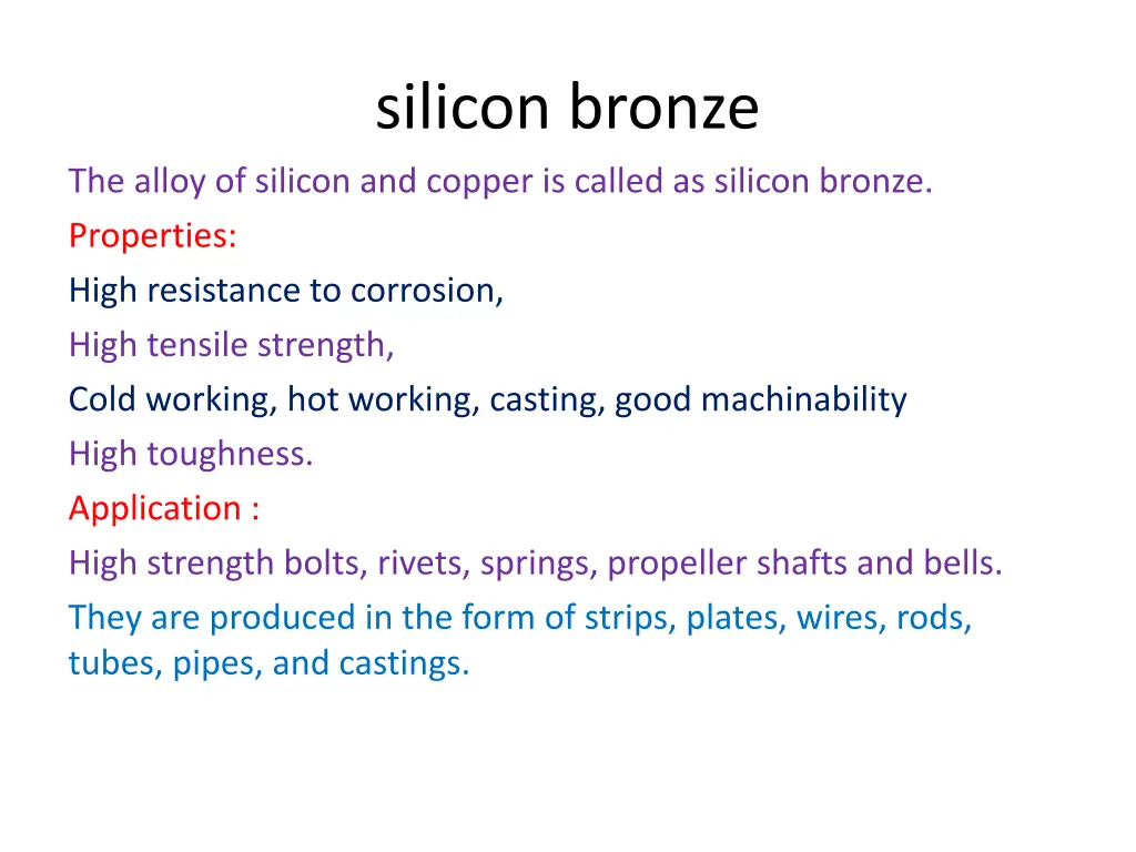 silicon bronze